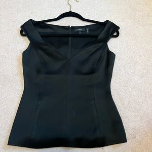 Theory Satin Off the shoulder top